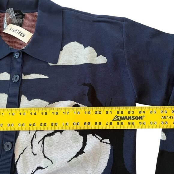 Coraline Clouds Scenic Women's Cardigan Size XL - Picture 5 of 11